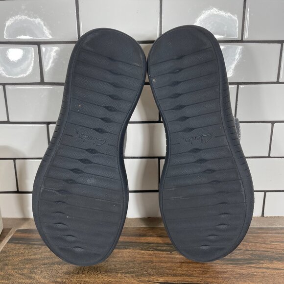 Clarks Glide Walk Womens Size 8 Shoes Pewter T Strap Cloudsteppers Thong Sandals - Picture 9 of 14